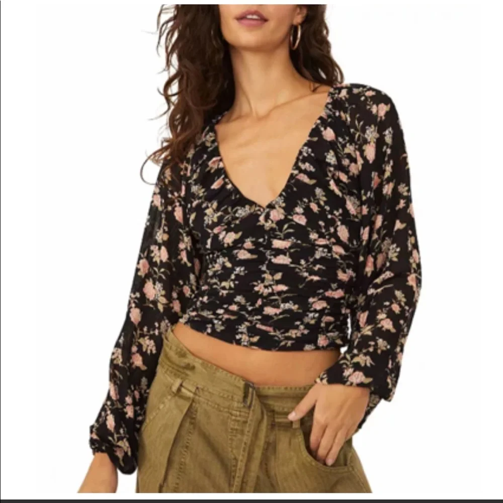 NWT Free People New Final Rose Blouse - Picture 1 of 9